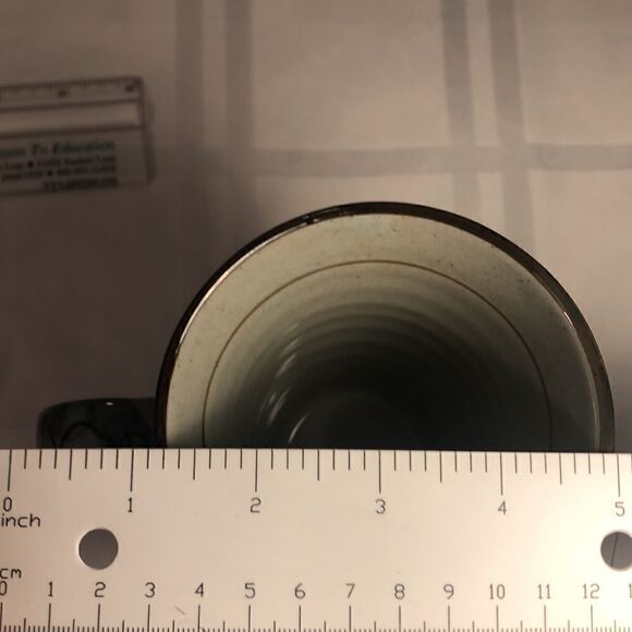 Coffee mug, Blue floral with flaw Used - Picture 4 of 9